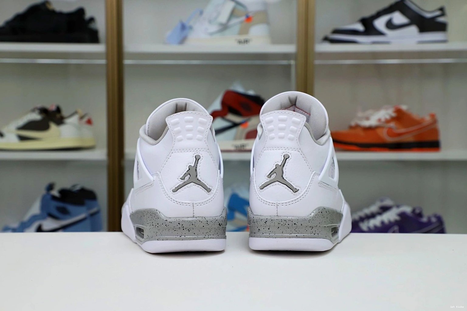 1st Kicks Shoes 'WHITE AIR 4 OREO' JORDAN RETRO 2021 Kimikick TopPick 1119